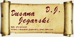 Dušana Jegarski vizit kartica